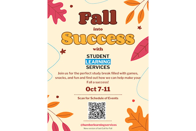 Fall into success poster