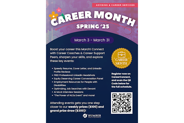 Career Month Spring 2025 Poster