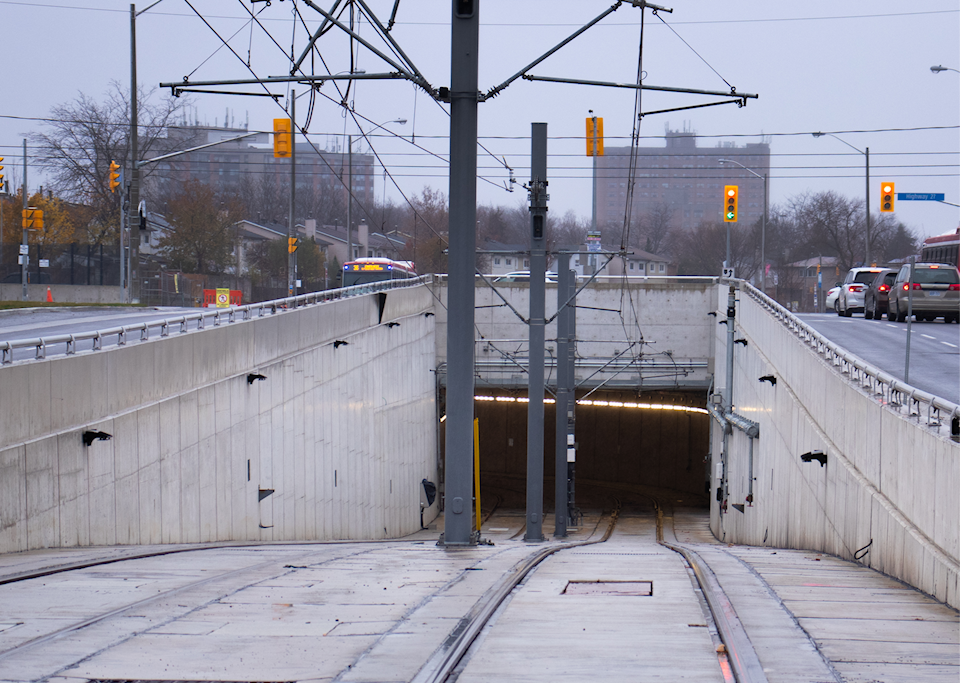 Finch LRT tracks