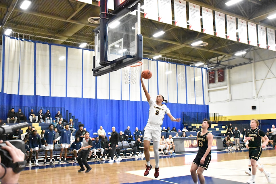 Malik Grant, 5, got an easy layup during his 42-point night against Conestoga on Wednesday, Jan. 22.