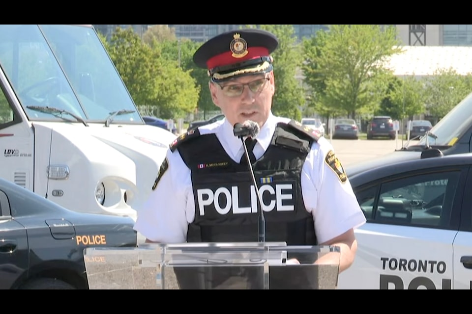 York Police Deputy Chief Kevin McCloskey at ERASE conference at Exhibition Place.