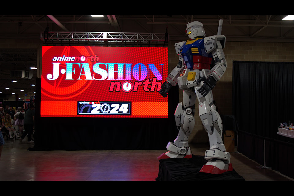 Fans were greeted upon arrival by a fan-favourite character from the popular anime Gundam.