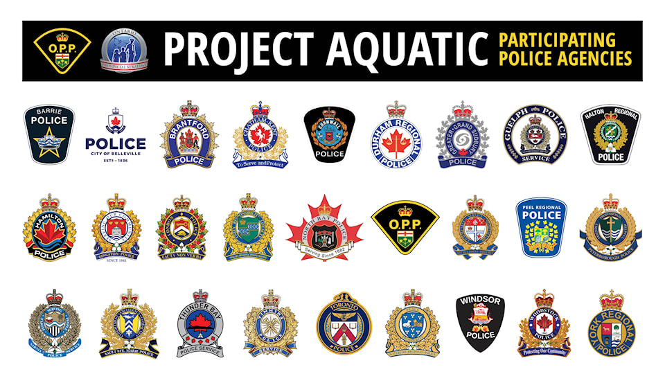 Slide showing a variety of police services