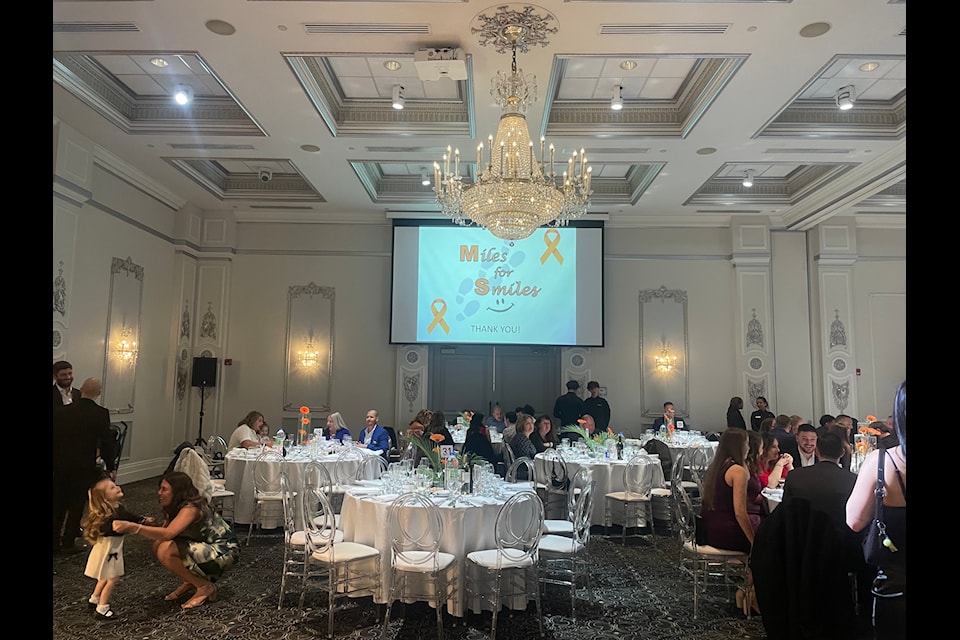 The Venetian Banquet Hall, where the event was held. The initiative raised awareness and funds for Miles for Smiles, which provides fundraising and support for those diagnosed with Multiple Sclerosis. 