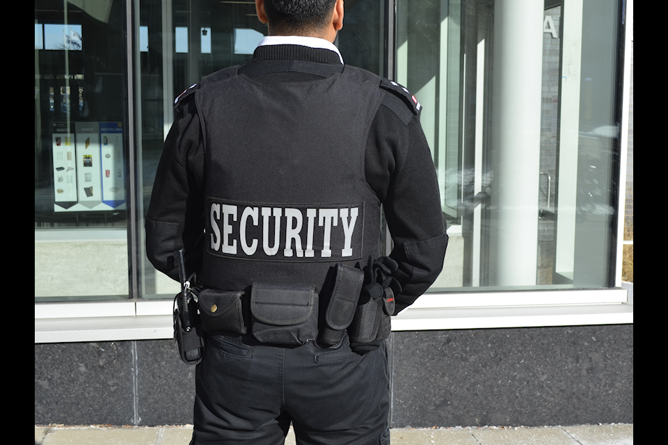 An image of a security personnel who works at Humber's north campus. 